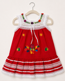 Milagro Dress Floral Hand Embroidered and Crocheted
