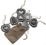 2.5" set/7 Milagros, Metal Hearts Haiti