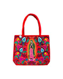 Lady Of Guadalupe Orange Tote Bag