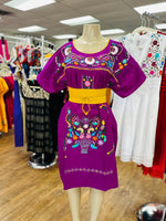 Puebla Plus Size Dress Magenta