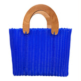Oaxacan Handwoven Tote Bag with Wooden Handles