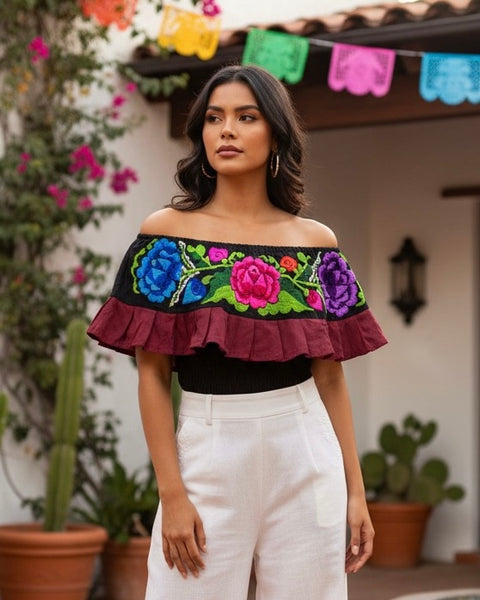 Rosa Mexican Off Shoulder Top