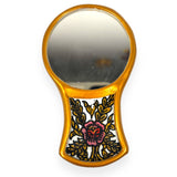 Pocket Mirror for purse - Floral pattern- Portable, Compact