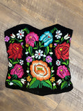 Mexican Embroidered Handmade Corset