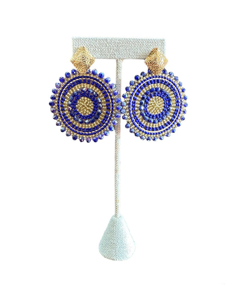 Mostacilla Colombian Earrings Gold Plated 24K