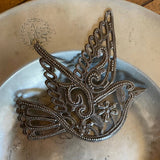 Dove of Peace Metal Art Wall Decor 7"x6.5"