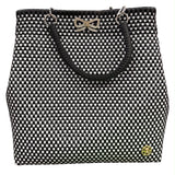 Oaxacan Handwoven Tote Bag with Vinyl Wrapped Handled