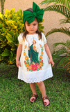 San Judas Girls Dress and Headband 2 Pc Set - Cielito Lindo