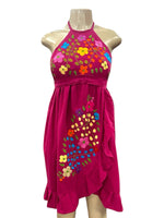 Artemisa Halter Dress Hot Pink