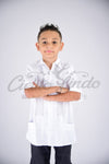 Mexican Guayabera for Babies & Boys White