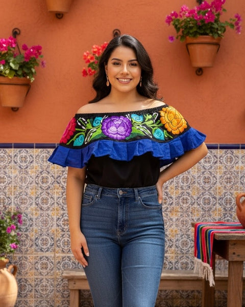 Rosa Mexican Off Shoulder Top