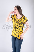 Jalapa Blouse Yellow and Red