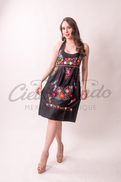 Halter Dress Puebla Black