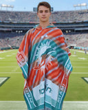 Miami Dolphins Hooded Poncho