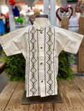 Boys Guayabera Maya Ivory - Cielito Lindo