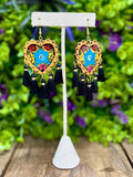 Hand Painted Wooden Hearts with Tassels - Cielito Lindo