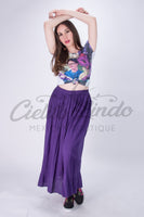 Mexican Long Skirt Turquoise