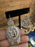 Filigree Oaxacan Earrings Silver Redondos