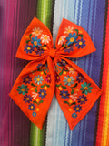 Floral Embroidered Hair Bows - Cielito Lindo