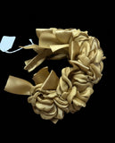 Golden Floral Ribbon Headband