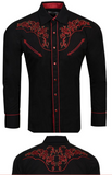 Western Cowboy Black & Red shirt