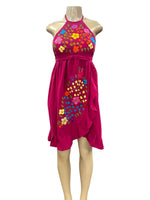 Artemisa Halter Dress Hot Pink
