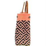 Oaxacan Handwoven Tote Bag with Wooden Handles