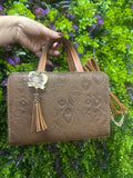 Sacred Hearts Leather Handbag