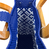 Oaxacan Handwoven Tote Bag with Wooden Handles