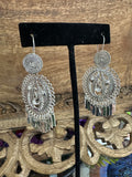 Filigree Oaxacan Earrings Silver Redondos
