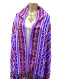 Mexican Cambaya Shawl Lavender