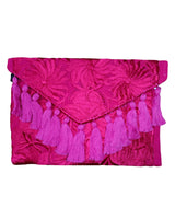 Mexican Embroidered Floral Clutch Bag