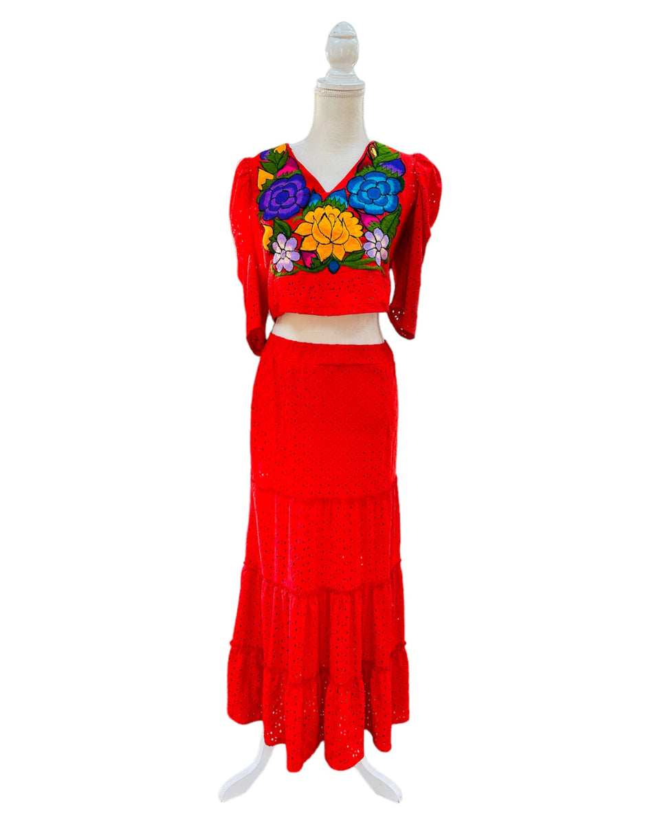 Mexican Embroidered Two Piece – Cielito Lindo