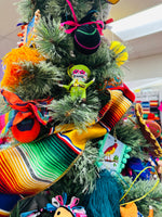 Christmas Mini Sugar Skull Piñatas 3 Pack Ornament
