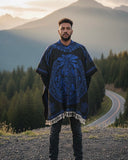 Unisex Mexican Poncho Aztec Calendar Moctezuma