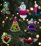 Christmas Tin Milagros Ornaments