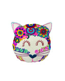 Hand Embroidered Cat Plush Cushion