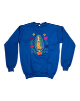 Lady of Guadalupe Sweatshirt Blue