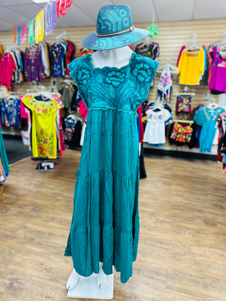 Camelia Maxi Embroidered Dress