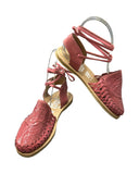 Lace-Up Sandals Pink