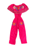 Mexican Girl Hot Pink Jumpsuit