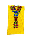 Zina Floral Yellow Midi Dress