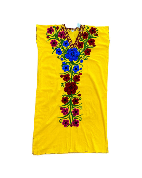 Zina Floral Midi Dress Yellow