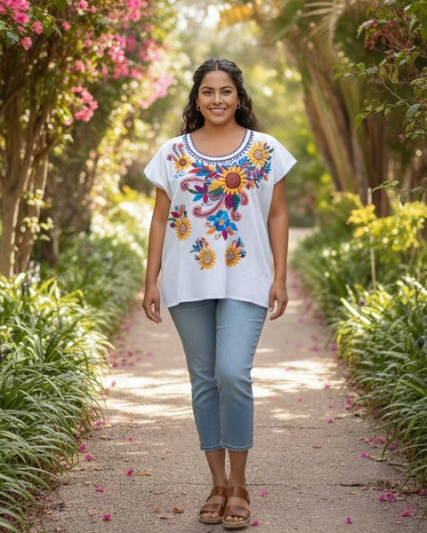 Erica Sunflower Mexican Top