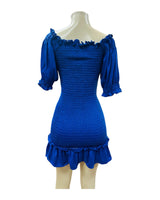 Maribel Mexican Royal Blue Dress