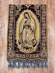 Our Lady of Guadalupe Baroque Shawl Yellow/Black