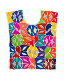 Jalapa White Top with Multicolor Embroidery
