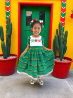 Mexican Serape Girl Dress