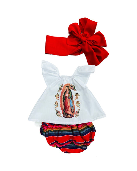 Guadalupe Girls Outfit 3pc Set