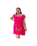 Puebla Rayon Ruffled Sleeves Dress